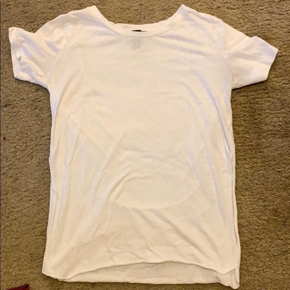 Long white tee